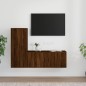 vidaXL Set de muebles para TV 2 pzas madera contrachapada roble marrón vidaXL Set de muebles para TV 2 pzas madera contrachapada roble marrón