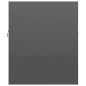 vidaXL Mueble con lavabo madera de ingeniería gris brillante vidaXL Mueble con lavabo madera de ingeniería gris brillante