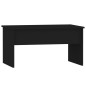 vidaXL Mesa de centro madera contrachapada negra 80x50,5x41,5 cm vidaXL Mesa de centro madera contrachapada negra 80x50,5x41,5 cm