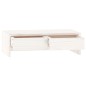 vidaXL Soporte de monitor madera maciza de pino blanco 50x27x15 cm vidaXL Soporte de monitor madera maciza de pino blanco 50x27x15 cm