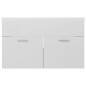 vidaXL Mueble con lavabo madera de ingeniería blanco brillante vidaXL Mueble con lavabo madera de ingeniería blanco brillante