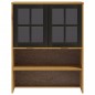 vidaXL Mueble superior de aparador con puertas vidrio FLAM madera pino vidaXL Mueble superior de aparador con puertas vidrio FLAM madera pino