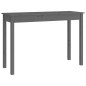 vidaXL Mesa consola madera maciza de pino gris 110x40x75 cm vidaXL Mesa consola madera maciza de pino gris 110x40x75 cm