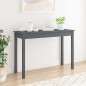 vidaXL Mesa consola madera maciza de pino gris 110x40x75 cm vidaXL Mesa consola madera maciza de pino gris 110x40x75 cm