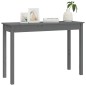 vidaXL Mesa consola madera maciza de pino gris 110x40x75 cm vidaXL Mesa consola madera maciza de pino gris 110x40x75 cm