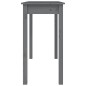 vidaXL Mesa consola madera maciza de pino gris 110x40x75 cm vidaXL Mesa consola madera maciza de pino gris 110x40x75 cm