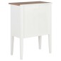 vidaXL Aparador de madera maciza blanco 54x30x80 cm vidaXL Aparador de madera maciza blanco 54x30x80 cm