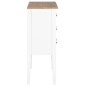 vidaXL Aparador de madera maciza blanco 54x30x80 cm vidaXL Aparador de madera maciza blanco 54x30x80 cm