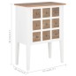 vidaXL Aparador de madera maciza blanco 54x30x80 cm vidaXL Aparador de madera maciza blanco 54x30x80 cm