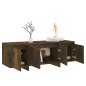 vidaXL Mueble de TV madera contrachapada roble ahumado 120x30x40,5 cm