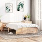 vidaXL Estructura de cama madera maciza 140x200 cm