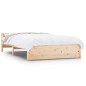 vidaXL Estructura de cama madera maciza 140x200 cm