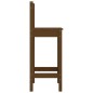 vidaXL Taburetes 2 uds madera maciza de pino marrón miel 40x41,5x112cm vidaXL Taburetes 2 uds madera maciza de pino marrón miel 40x41,5x112cm