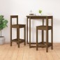 vidaXL Taburetes 2 uds madera maciza de pino marrón miel 40x41,5x112cm vidaXL Taburetes 2 uds madera maciza de pino marrón miel 40x41,5x112cm