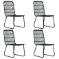 vidaXL Juego de comedor para jardín 5 piezas ratán sintético y vidrio vidaXL Juego de comedor para jardín 5 piezas ratán sintético y vidrio
