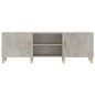 vidaXL Mueble de TV madera contrachapada gris hormigón 150x30x50 cm