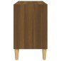 vidaXL Mueble de TV patas de madera maciza marrón roble 69,5x30x50 cm vidaXL Mueble de TV patas de madera maciza marrón roble 69,5x30x50 cm