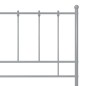 vidaXL Estructura de cama de metal gris 180x200 cm vidaXL Estructura de cama de metal gris 180x200 cm