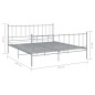 vidaXL Estructura de cama de metal gris 180x200 cm vidaXL Estructura de cama de metal gris 180x200 cm