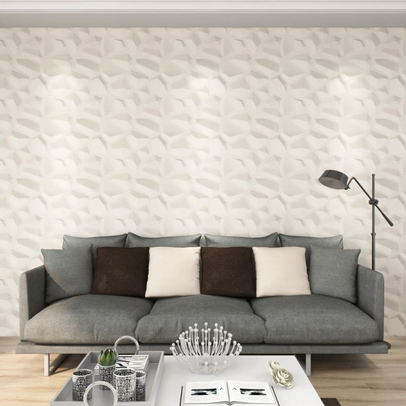 vidaXL Paneles de pared 3D 12 unidades 0,5x0,5 m 3m² vidaXL Paneles de pared 3D 12 unidades 0,5x0,5 m 3m²