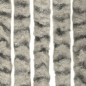 vidaXL Cortina mosquitera de chenilla gris claro y oscuro 90x220 cm vidaXL Cortina mosquitera de chenilla gris claro y oscuro 90x220 cm