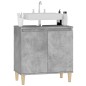 vidaXL Armario de lavabo madera contrachapada gris hormigón 58x33x60cm vidaXL Armario de lavabo madera contrachapada gris hormigón 58x33x60cm