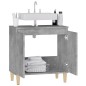vidaXL Armario de lavabo madera contrachapada gris hormigón 58x33x60cm vidaXL Armario de lavabo madera contrachapada gris hormigón 58x33x60cm