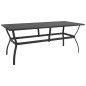vidaXL Juego de comedor de jardín 7 piezas textilene y acero vidaXL Juego de comedor de jardín 7 piezas textilene y acero
