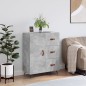 vidaXL Aparador de madera de ingeniería gris hormigón 69,5x34x90 cm vidaXL Aparador de madera de ingeniería gris hormigón 69,5x34x90 cm
