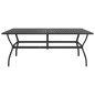 vidaXL Juego de comedor de jardín 7 piezas textilene y acero vidaXL Juego de comedor de jardín 7 piezas textilene y acero