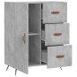 vidaXL Aparador de madera de ingeniería gris hormigón 69,5x34x90 cm vidaXL Aparador de madera de ingeniería gris hormigón 69,5x34x90 cm