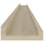 vidaXL Estantes de pared 4 unidades roble Sonoma 115x9x3 cm