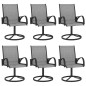 vidaXL Juego de comedor de jardín 7 piezas textilene y acero vidaXL Juego de comedor de jardín 7 piezas textilene y acero
