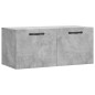 vidaXL Armario de pared madera ingeniería gris hormigón 80x36,5x35 cm vidaXL Armario de pared madera ingeniería gris hormigón 80x36,5x35 cm