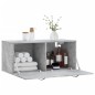 vidaXL Armario de pared madera ingeniería gris hormigón 80x36,5x35 cm vidaXL Armario de pared madera ingeniería gris hormigón 80x36,5x35 cm