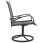 vidaXL Juego de comedor de jardín 7 piezas textilene y acero vidaXL Juego de comedor de jardín 7 piezas textilene y acero