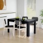 vidaXL Mesa de comedor de madera contrachapada negro 140x74,5x76 cm vidaXL Mesa de comedor de madera contrachapada negro 140x74,5x76 cm