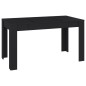 vidaXL Mesa de comedor de madera contrachapada negro 140x74,5x76 cm vidaXL Mesa de comedor de madera contrachapada negro 140x74,5x76 cm