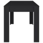 vidaXL Mesa de comedor de madera contrachapada negro 140x74,5x76 cm vidaXL Mesa de comedor de madera contrachapada negro 140x74,5x76 cm