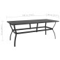 vidaXL Juego de comedor de jardín 7 piezas textilene y acero vidaXL Juego de comedor de jardín 7 piezas textilene y acero
