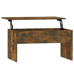 vidaXL Mesa de centro contrachapado roble ahumado 80x50,5x41,5 cm