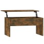 vidaXL Mesa de centro contrachapado roble ahumado 80x50,5x41,5 cm