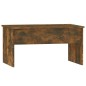 vidaXL Mesa de centro contrachapado roble ahumado 80x50,5x41,5 cm