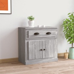 vidaXL Aparador de madera contrachapada gris Sonoma 70x35,5x67,5 cm