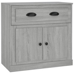 vidaXL Aparador de madera contrachapada gris Sonoma 70x35,5x67,5 cm