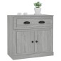 vidaXL Aparador de madera contrachapada gris Sonoma 70x35,5x67,5 cm