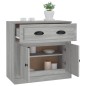 vidaXL Aparador de madera contrachapada gris Sonoma 70x35,5x67,5 cm