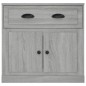 vidaXL Aparador de madera contrachapada gris Sonoma 70x35,5x67,5 cm