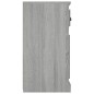 vidaXL Aparador de madera contrachapada gris Sonoma 70x35,5x67,5 cm