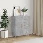 vidaXL Aparador de madera de ingeniería gris hormigón 69,5x34x90 cm vidaXL Aparador de madera de ingeniería gris hormigón 69,5x34x90 cm